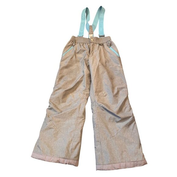 Gerry  Insulated Snow Pants With Adjustable Suspenders Girls S 7/8 - Picture 1 of 10